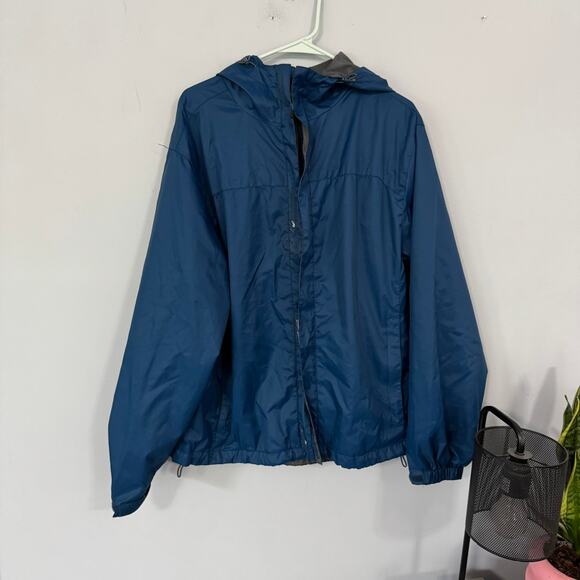 NordicTrack Lightweight Men's Full Zip Jacket Size Large Blue & Gray 100% Nylon - Picture 1 of 8